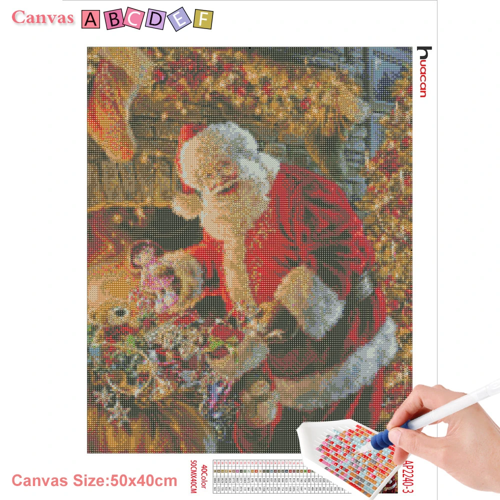 Алмазная живопись Новогодние товары алмазная вышивка полный квадратный Стразы Санта Клаус вышивки крестом год алмазная мозаика Декор