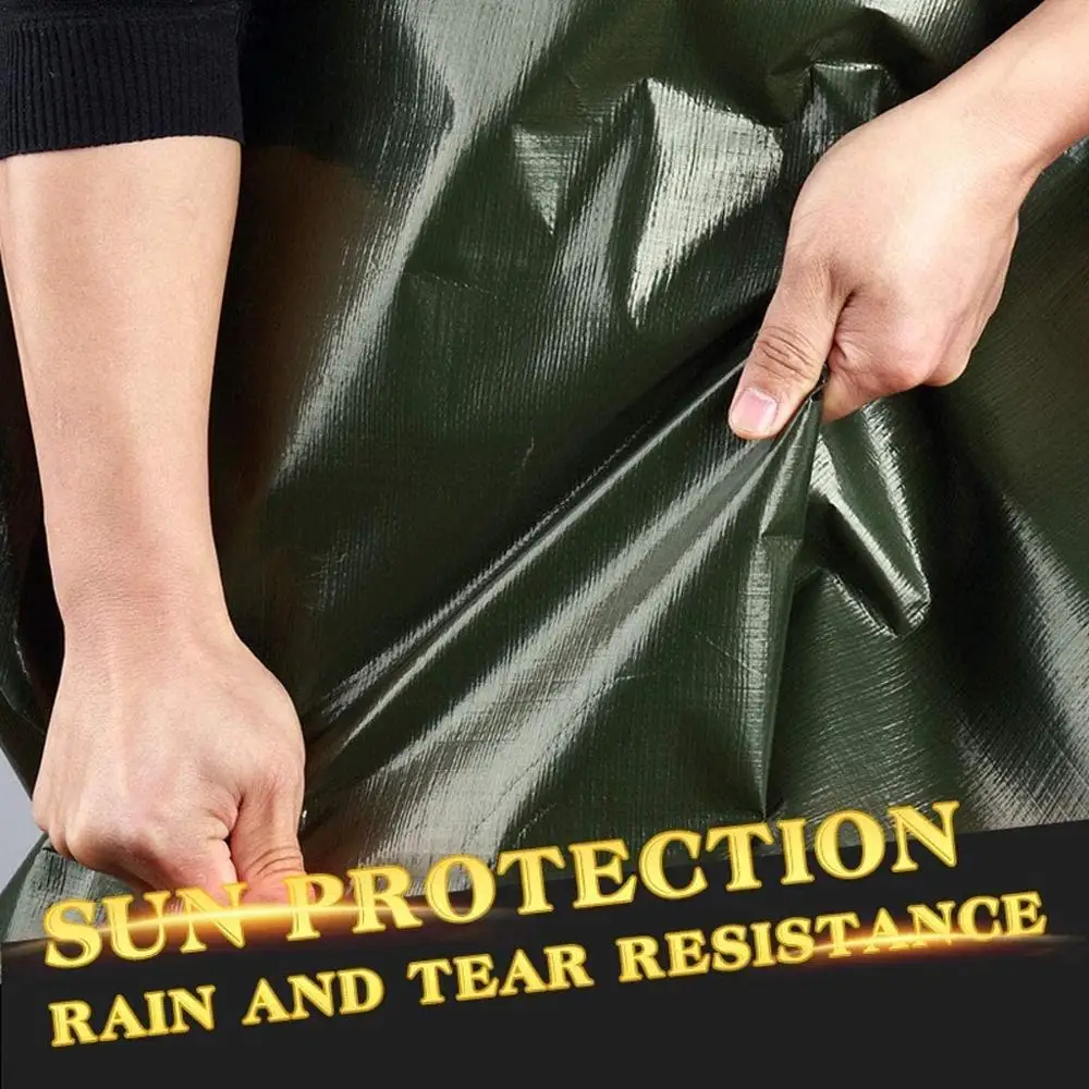 Heavy Duty Waterproof Tarp Sheet Cover with Eyelets-UV Block Waterproof Rain Cover for Garden Trampoline Wood Car Camping