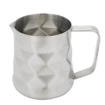 

600Ml Stainless Steel Prismatic Designed Milk Frothing Pitcher Milk Jug Espresso Coffee Craft Latte Milk Cream Cup