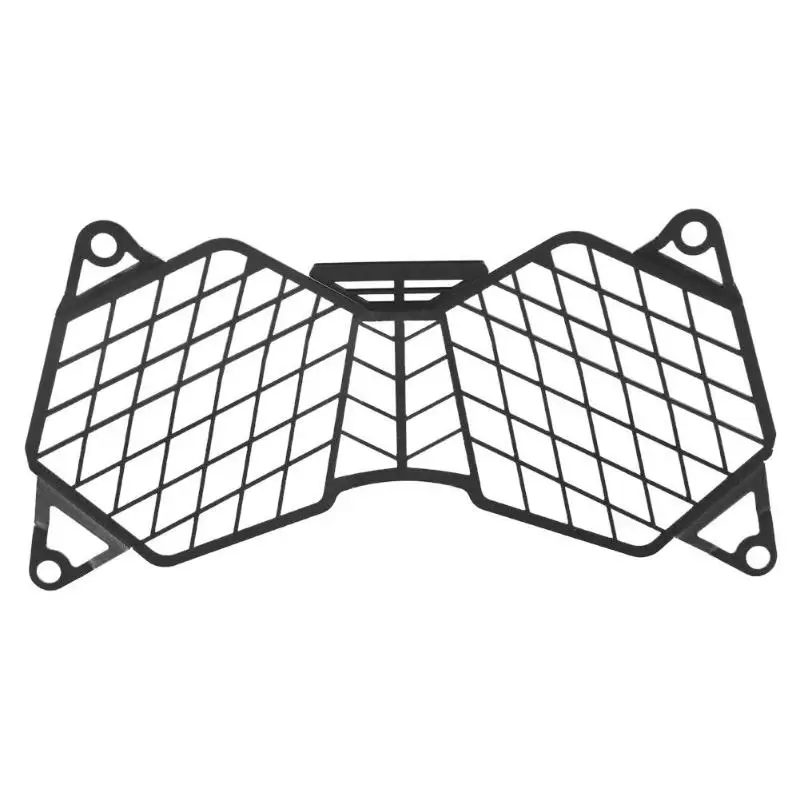 

Motorcycle Headlight Guard Grille Cover Excellent Aluminum Alloy Easy to Install Light Protector for Triumph Tiger Black