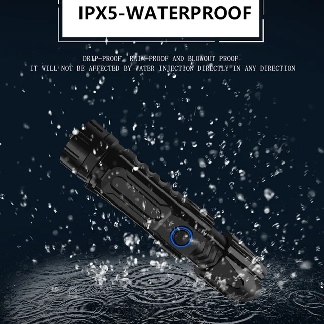 Светодиодный фонарик XLamp XHP90.2 водонепроницаемый тактический фонарь с умным