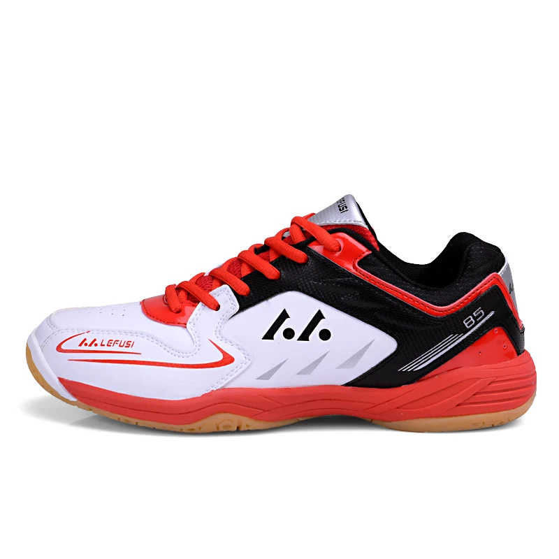 Мужская обувь для бадминтона, высокое качество, EVA, не скользкие, для тренировок, профессиональные кроссовки, женская спортивная обувь для бадминтона, плюс - Color: Red