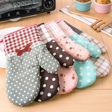 Новинка года, женские перчатки для выпечки с цветами, разные цвета, 1 шт., перчатки для духовки