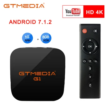 

GTmedia G1 Tv Box Media Player 1GB RAM 8GB ROM S905W Android 7.1 Remote Control 4K 2K HD 2.4G Built In Wifi Set Top Boxes IPTV
