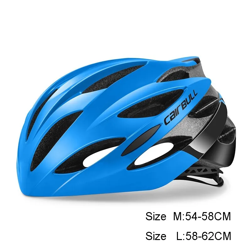Сверхлегкий унисекс интегрированный велосипедный шлем Проветриваемый для горной дороги, езды на велосипеде, защитная шапка, велосипедный шлем для мужчин и женщин - Цвет: Blue