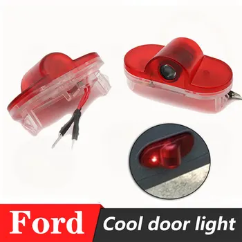 

2x 3D LED Car Door Light Under Door Warning Light Logo Projection laser door Light For Ford S-MAX Mondeo MK4