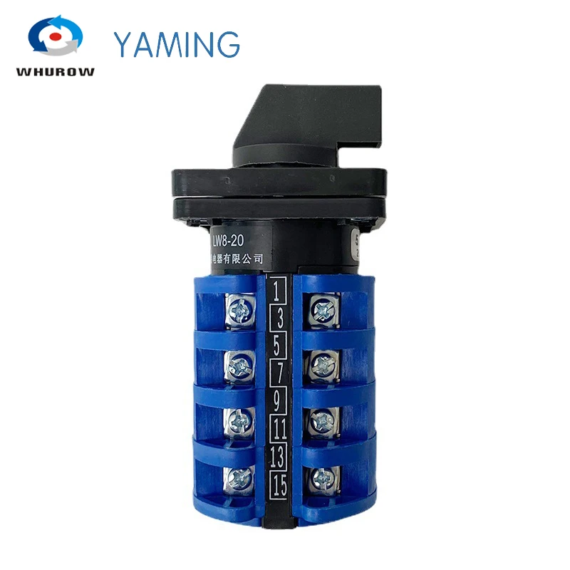 3 posições, 20A, 500V, Interruptor do motor