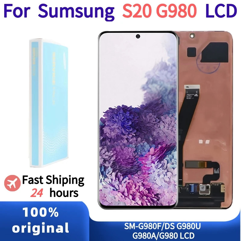 Original AMOLED display touch screen For Samsung Galaxy S20 G980 G980F/DS Display Touch Screen Digitizer Assembly With defect | Мобильные