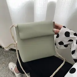Language meng wei сумка из искусственной кожи женская 2019 новая стильная корейская модная простая модная сумка на плечо ретро текстурированная S