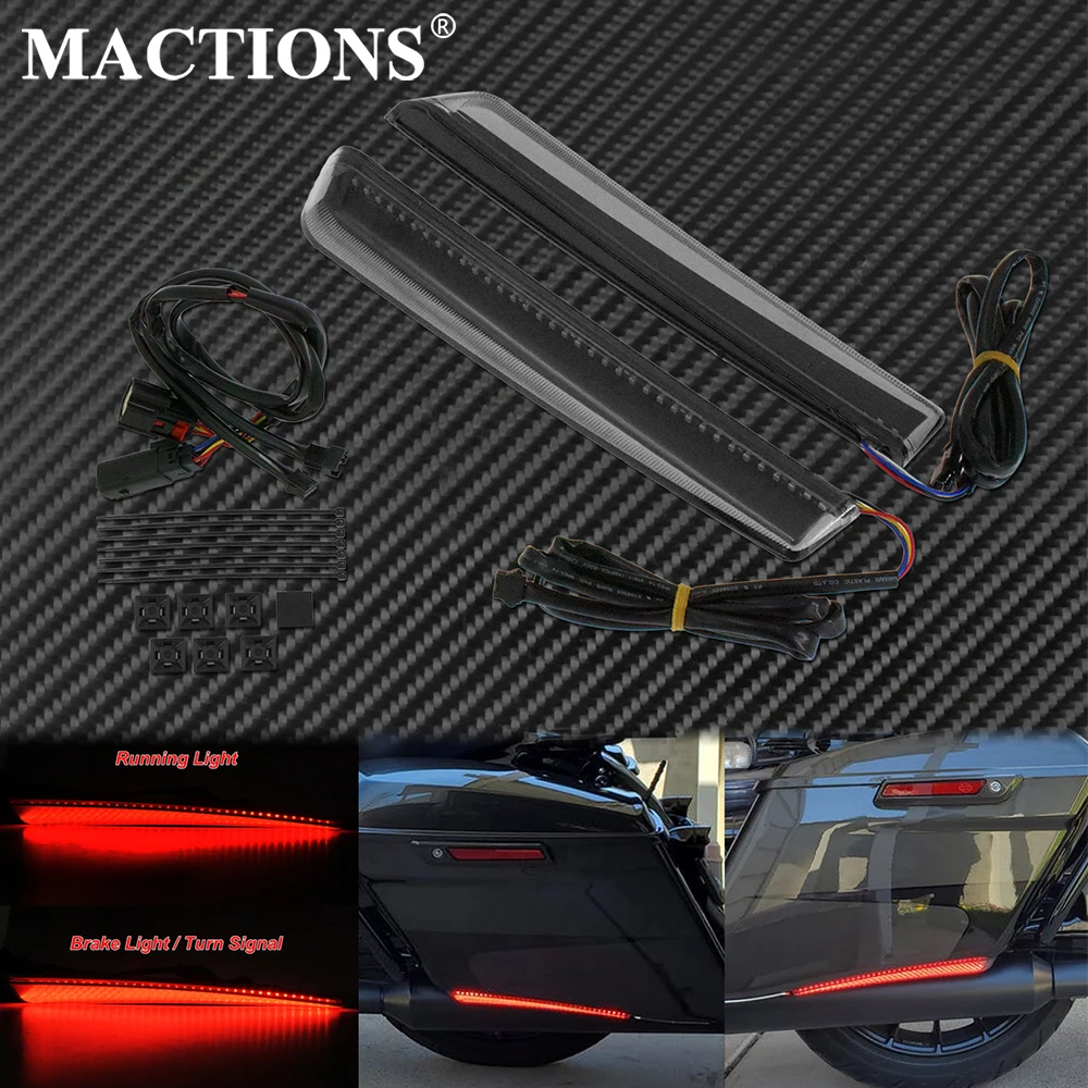 Задний фонарь для мотоцикла удлиненный светодиодный светильник Красного хода