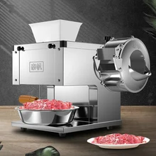 Многофункциональная электрическая машина для резки мяса, коммерческая машина для резки овощей из нержавеющей стали Многофункциональная электрическая машина для резки мяса, коммерческая машина для резки овощей из нержавеющей стали