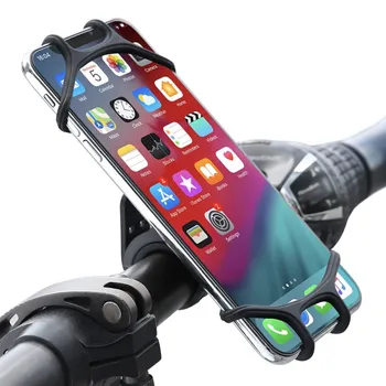 

New Universal Premium Bike Phone Mount For Motorcycle Bike Handlebar Cradle Silicone Cell Phone Holder