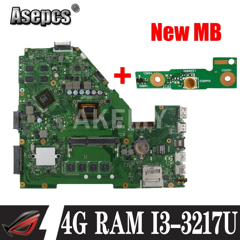 Akemy X550CC материнская плата i3-3217 процессор 4 Гб GT720M 2 ГБ для For Asus X552C R510C Y582C