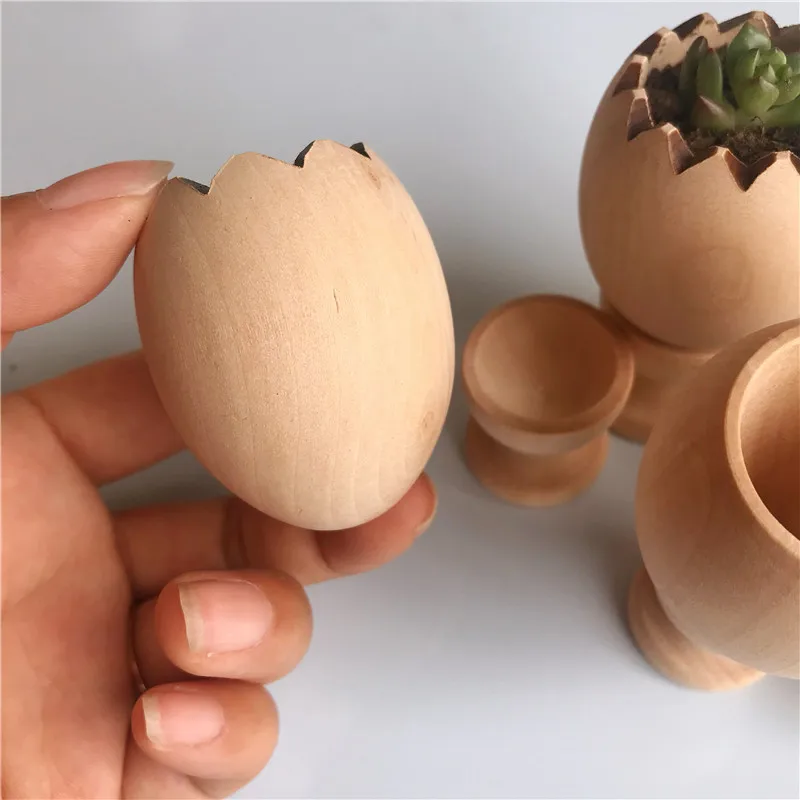 1 шт. DIY деревянный цветочный горшок из яичной скорлупы креативный мясистый
