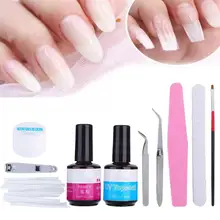 Профессиональный 1 набор стекловолокна расширение ногтей Набор Инструментов Наборы для маникюра Набор инструментов для маникюра