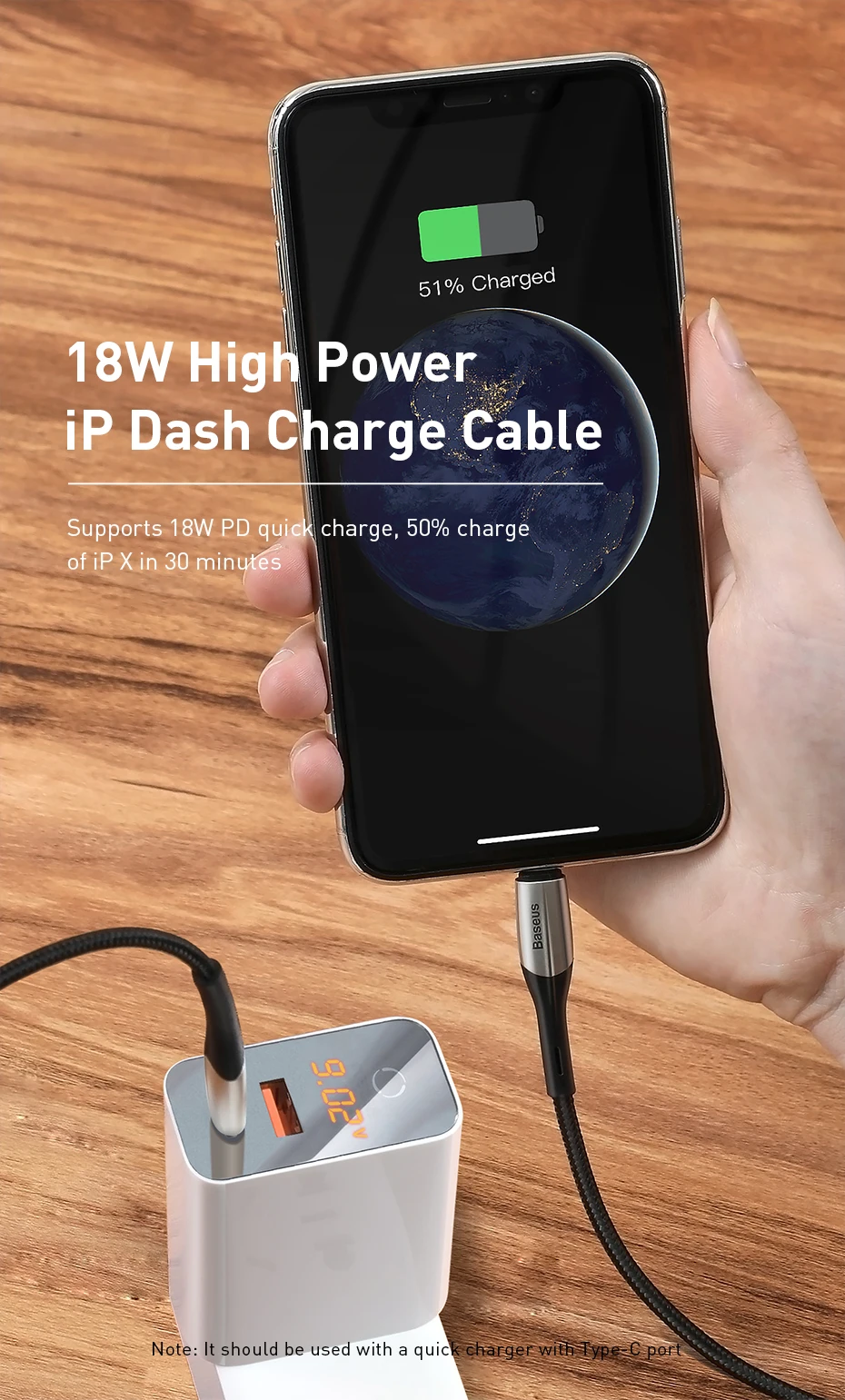 Baseus 18 Вт usb type-C кабель для Lightning провода для iPhone 11 Pro X Xs Max XR PD 3,0 кабель передачи данных для быстрой зарядки usb type-C шнур