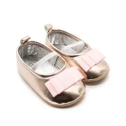 Новая кожаная обувь для новорожденных девочек с зеркальным покрытием; однотонная детская обувь принцессы на мягкой подошве