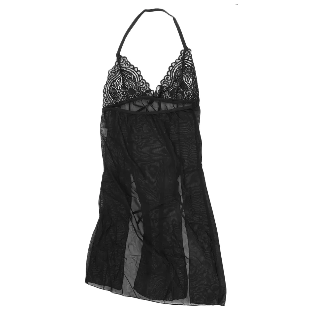 Горячее однотонное красное сексуальное прозрачное женское белье Babydoll платье женская одежда для сна женская ночная рубашка нижнее белье одежда для сна набор набедренных повязок с бантом