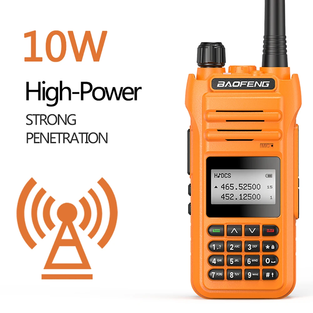 BaoFeng UV-88 10W/5W/1W Tri-Power 10W Walkie Talkie Radio Station Comunicador UV88 Transceiver  UV-5R UV-82 Dual-Band radio long range walkie talkies 500 miles