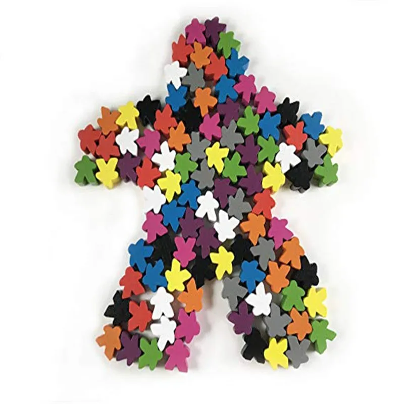 100-Wooden-Meeples-16mm-Extra-Board-Game-Bits-Pawns-Pieces-Bulk-Replacement-Tabletop-Gaming-components-and