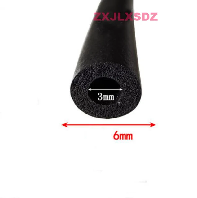 EPDM Rubber Foam Hose Rubber Pipe Foam Sealing Strip Car Door filler Strip 3mm x 6mm