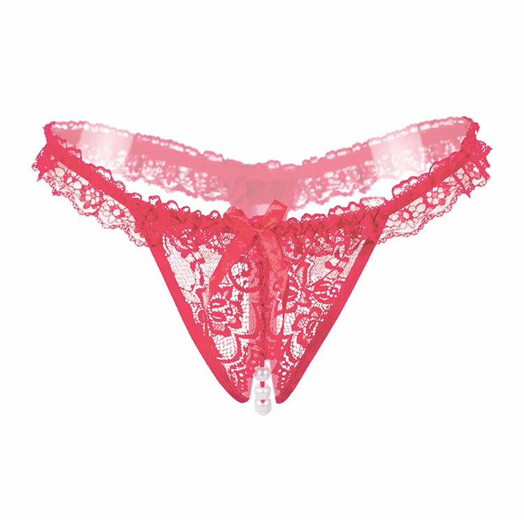 Underwear Women G string Sexy Crotchless String Lingerie Pearl Thong Seamless Briefs Transparent Panties Lady Soft Embroidery | Женская