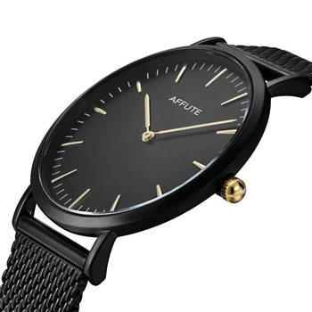 

AFFUTE New Watches Men Top Luxury Brand Fashion Quartz Men's Watch Steel Fashion casual Wrist Watch Male Clock Relogio Masculino