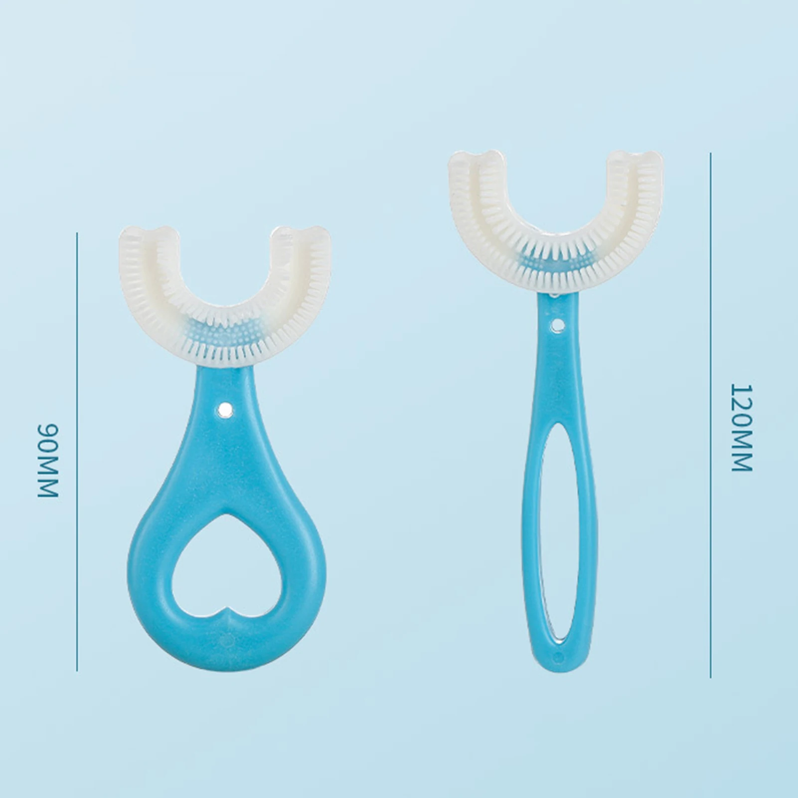 Baby U Shape Toothbrush 360 Degree Teeth Clean Soft Fur Food Grade Material Children Toothbrush Kids Supplies for Daily