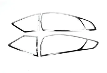 

4Pcs/set ABS Chrome Rear Tail Light Lamp Cover Trim Decoration Car Styling Accessory Fit For Ford Mondeo MK5 2014 2015 2016 door