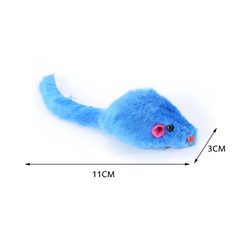 1pcs Cute Cat Toys Plush Fur Toy False Mouse Toys Pet Kitten Funny Rat Safety Plush Little Mouse Interactive Playing Toy Gift