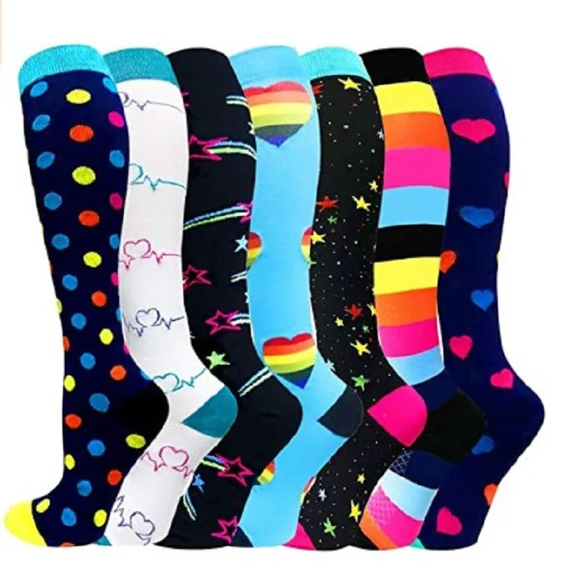 Compression Socks 4/7 PAIRS/SET Outdoor Sports Socks Women Compression Socks Running Cycling Sock Drop Shipping