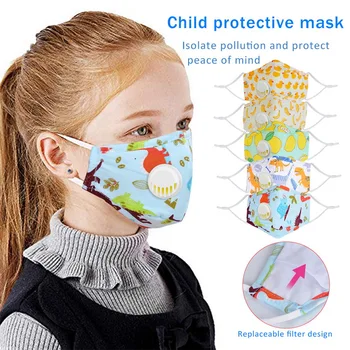 

Kids Children Mouth Mask Anti Pollution PM2.5 Air Dust Face Masks Washable Reusable Mouth Cover Used with Mask Filter