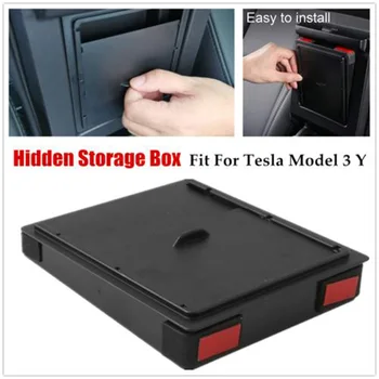 

New Arrival High Quality Center Console Organizer Armrest Storage Case Hidden Style Fit For Tesla Model3Y