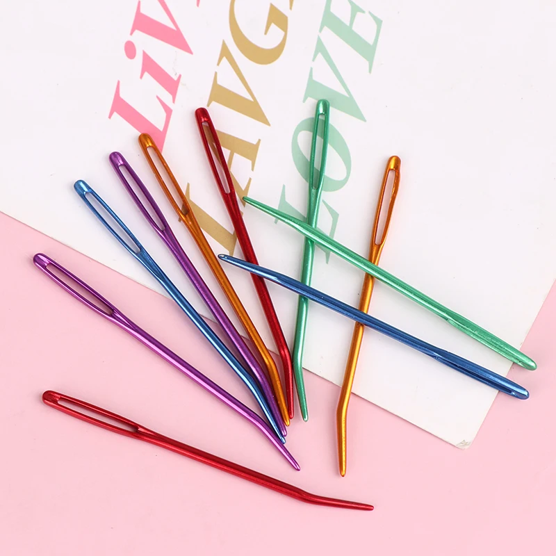 6-22Pcs Yarn Knitting Needles Tapestry Bent Tip Needles for Crochet Large  Eye Curve Blunt Needle