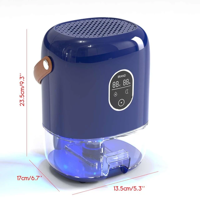 Luftentfeuchter 1000ML 40W Geräuscharm Tragbare trockner Anti-Mehltau  Reinigung Tragbare Reinigung Gerät Luft Trockner Feuchtigkeit
