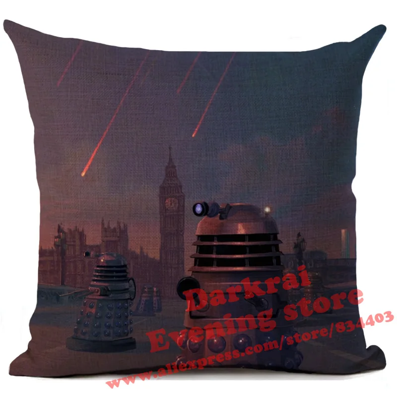 Наволочка для подушек Doctor Who Tardis Exterminate с принтом, подушки для дома, декор для гостиной, дивана, декоративная наволочка - Цвет: 14