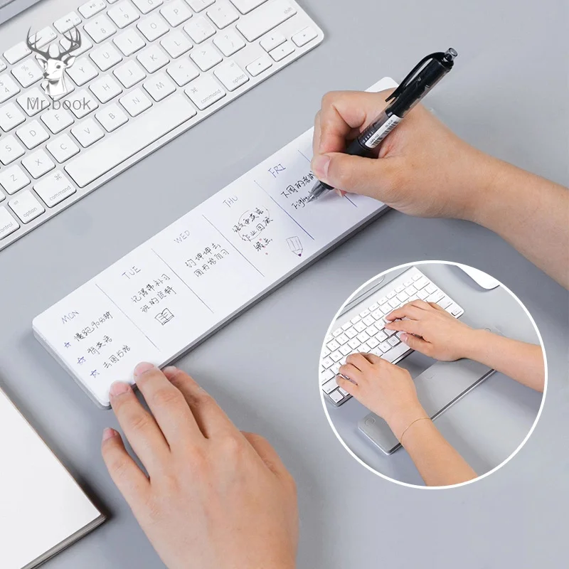 Creative Desk Wrist Pad Self-Adhesive Memo Pad Sticky Notes Notepad School Office Supply Stationery Portable Notebook Gifts