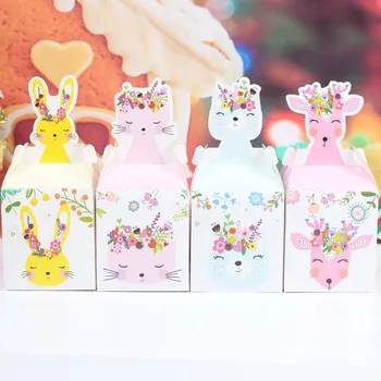 

Wedding Favor Box Christmas Gift Box Animal Cake Pastry Candy Box Baby Shower Decor Birthday Party Flower Candy Apple Boxes