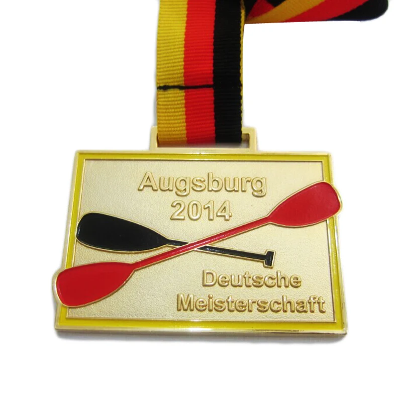 Zinc Alloy Augsburg Deutsch Meister Schafft Metal Gold Medal with Neck Ribbon Promotional Sale | Дом и сад