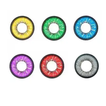 

One Pair/set Charming Eyes Unisex Coloured Circle Big Eye Beauty Contact Lenses Cosmetic Beauty Tool Contact Lenses Eye Wear