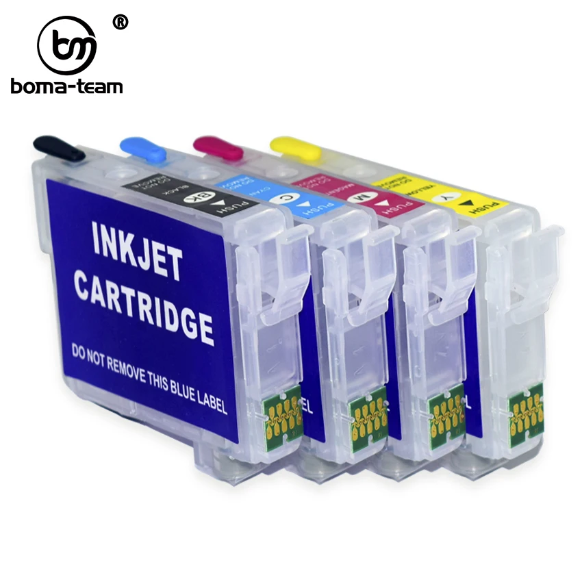 Recarga Cartucho de Tinta com Chips para Epson Workforce Pro wf 3720 3730 Wf3730 Wf-3725 Wf-3733 T702 T702xl Impressoras 702 702xl - Imagem 2