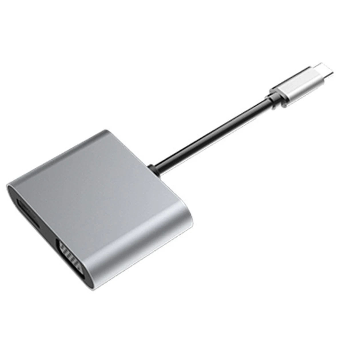 SOONHUA 4 в 1 USB C type-C к HDMI аудио видео адаптер конвертер 4 к 1080P Поддержка PD зарядка VGA USB3.0 Многофункциональный USB C концентратор