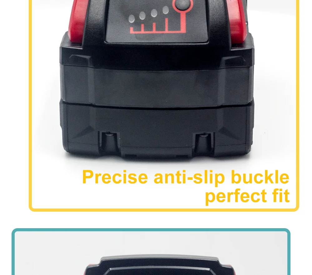 Suitable For Milwaukee M18 Battery 18v 6.0AH M18B2 M18B4 L50 Cordless Power Tool Battery + Charger Set Strong Power