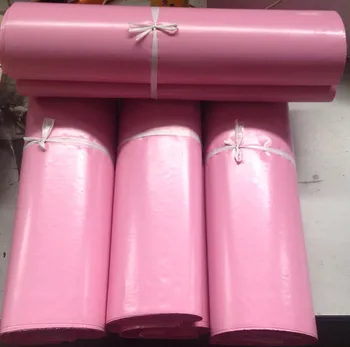

100pcs Pink Express Bag Courier Bags Self-Seal Adhesive Thick Waterproof Plastic Poly Envelope Mailing Bags free shipping
