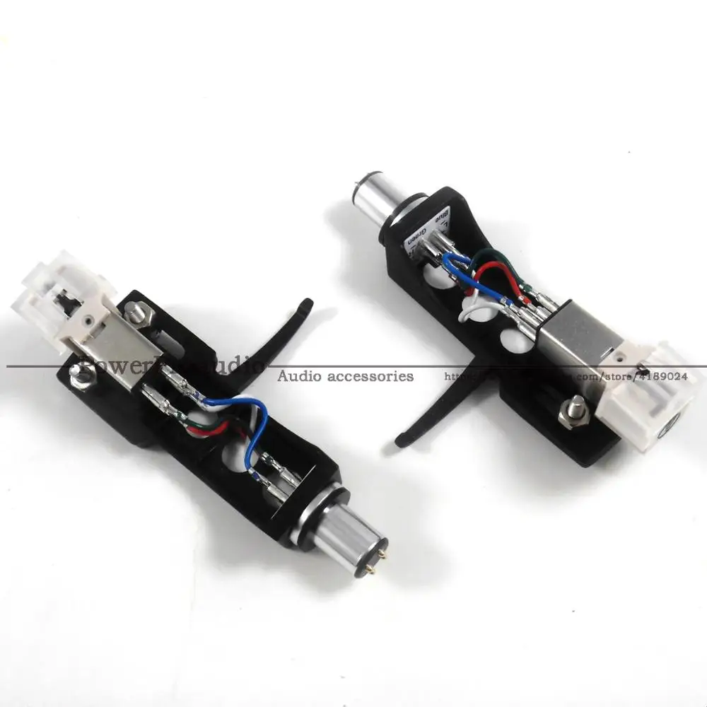 

2sets Magnetic Cartridge Stylus With Turntable Headshell 4 Pin Contacts For Phonograph Turntable Gramophone LP Vinyl Needle logo