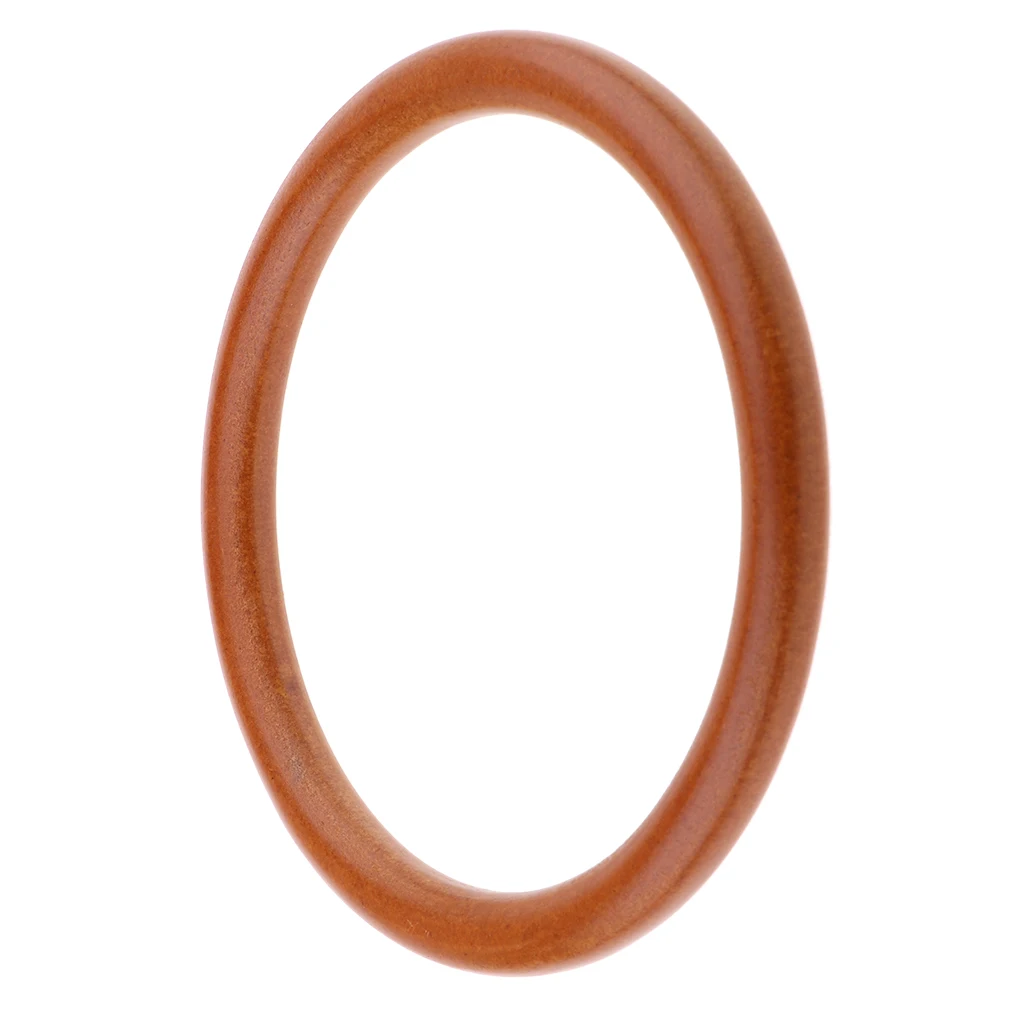 Handmade Round Wooden Purse Handbag Bag Handle for Purse Making DIY Craft Supplies