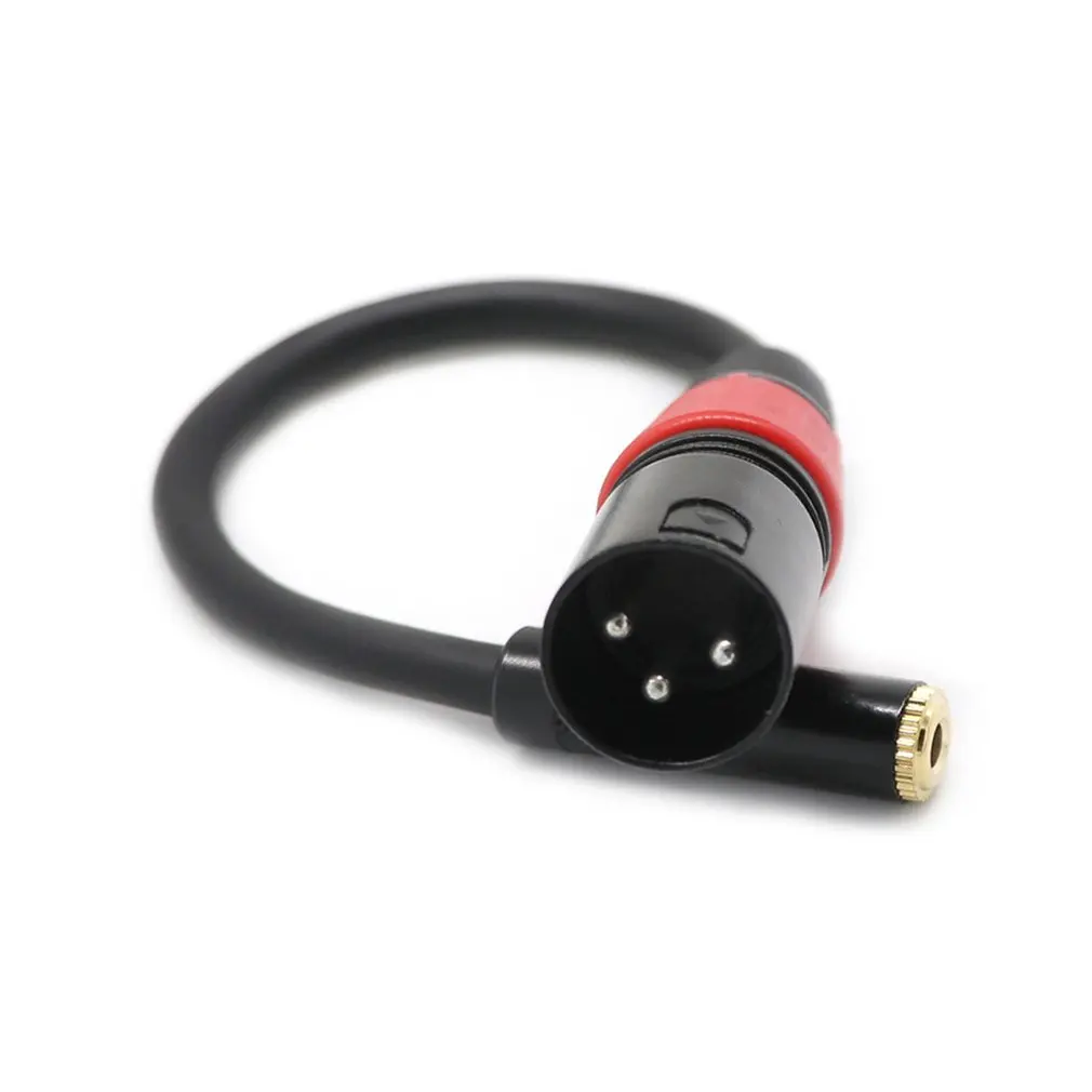 0 2 m XLR 3 Pin штекер для 5 мм ТРС 1/8 дюймов Женская стерео заглушка микрофонный аудио