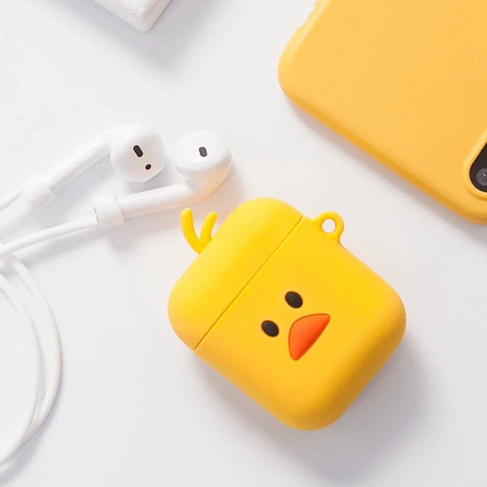 3D чехол для наушников для Airpods 2, силиконовый чехол для наушников с изображением креветок из мультфильма, чехол для наушников на Хэллоуин, тыква