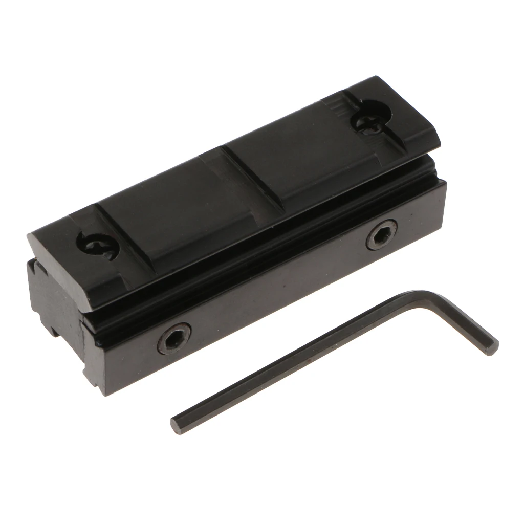 Rail Base 11mm Dovetail to 20mm Weaver Picatinny Mount Adapter - 0.43