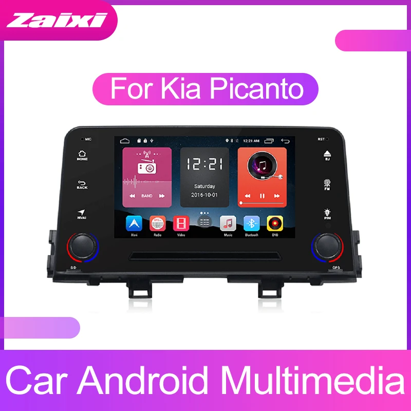 Excellent ZaiXi Touch screen Android car Audio for Kia Picanto 2004-2011 support GPS navi Ipod BT radio mic Media Navigation system 0